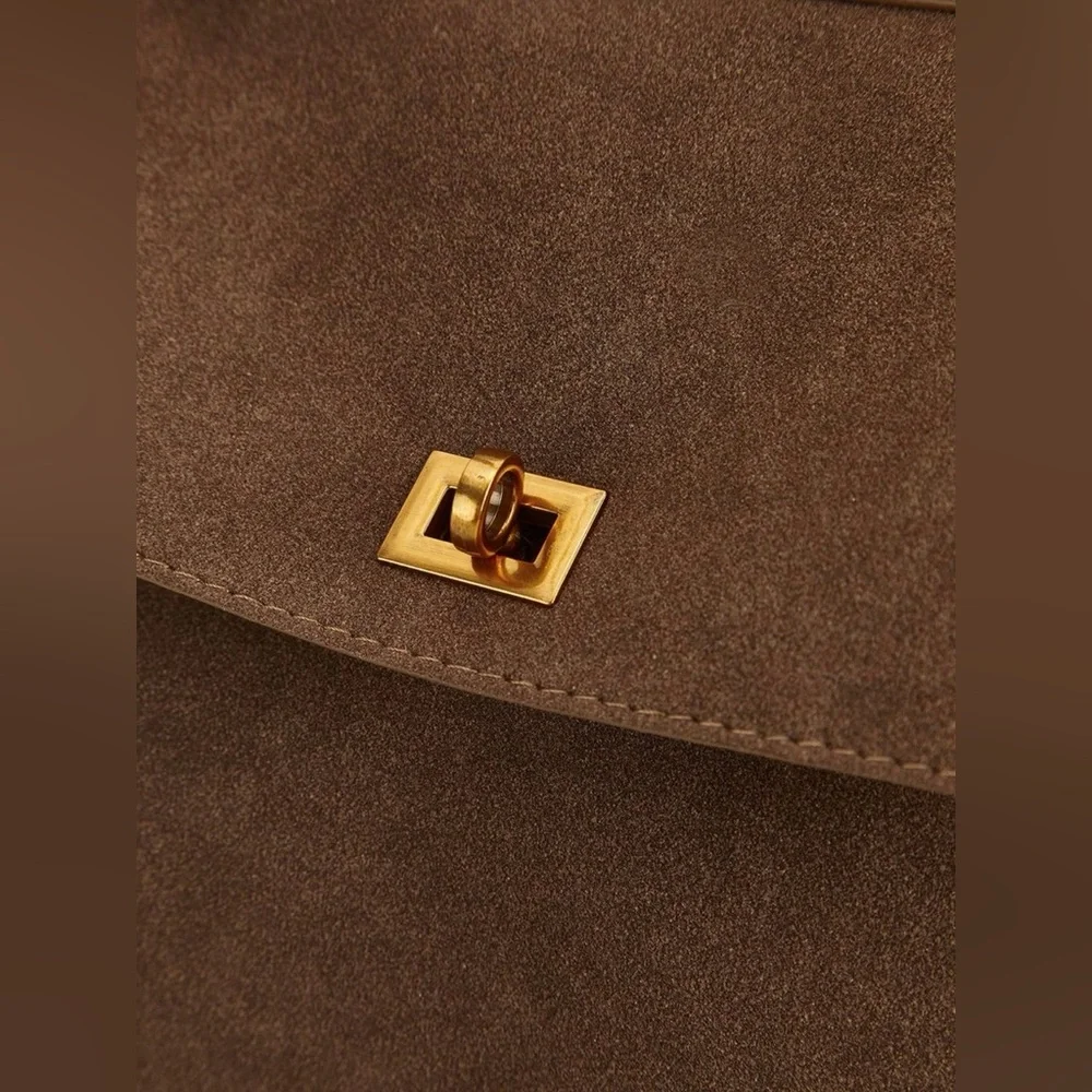 Commense Structured Utility Work Tote / Shoulder Bag | NWT | Brown - Picture 8 of 14